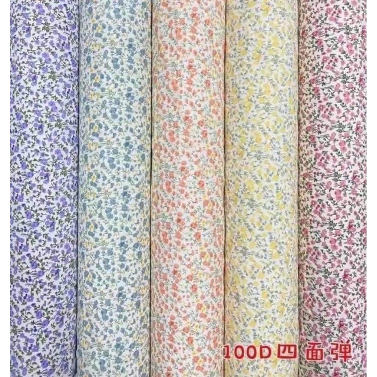 ผ้าไหมอิตาลีหน้ากว้าง 60นิ้ว🌸ลายดอกนำ้หนึ่ง ลายขายดี🌟 ผ้านุ่ม ลื่นเกรดA