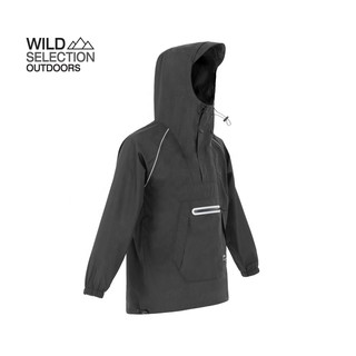 Naturehike Thailand เสื้อกันฝนเดินป่าปีนเขาแคมป์ Rainstorm กันน้ำ Breathable Windproof NH21FS005 Short hooded raincoat