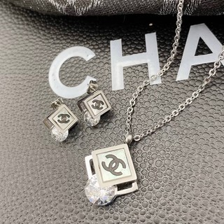 Set สร้อยคอ+ต่างหู สไตล์Chanel