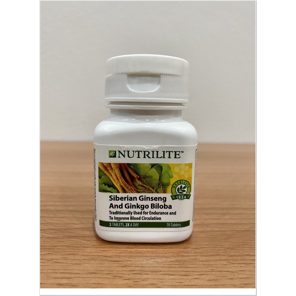 ช็อปมาเลเซีย Nutrilite Siberian Ginseng and Ginkgo Biloba (70 tab) ไซบีเรีย จิงเซง แอนด์ กิงโก บิโลบ