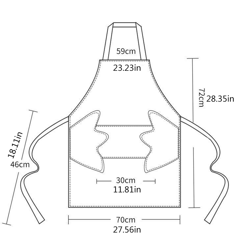 ผ้ากันเปื้อน แขนกุด กันน้ํา สําหรับเชฟ บาร์บีคิว - รูปที่ 7