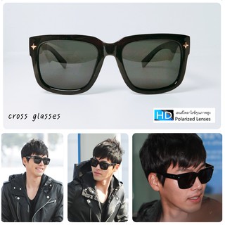 แว่นกันแดด เลนส์ HD Polarized ทรงเหลี่ยม รหัส SGPO30