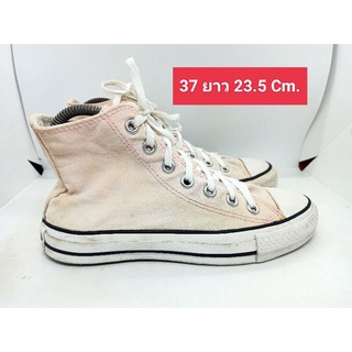 Converse 37 ยาว 23.5 Cm.รองเท้ามือสอง  ผ้าใบ แฟชั่น วินเทจ สายเซอร์