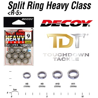 DECOY R-5 SPLIT RING HEAVY #8-10 สปริทริง งานปลาใหญ่ ญี่ปุ่นแท้ 100%