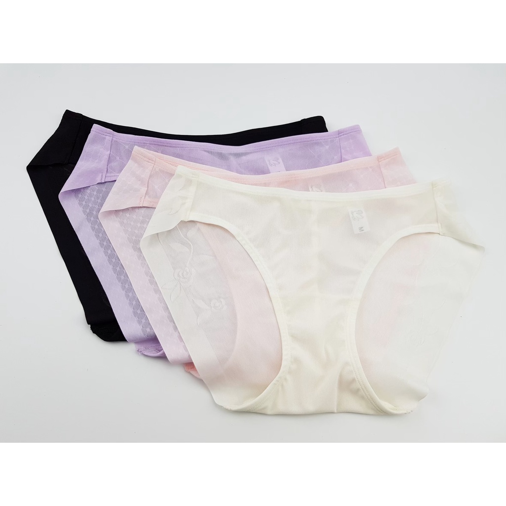 ใหม่ ! เติมสต็อก - กางเกงในไร้ตะเข็บ (ไร้ตะเข็บเฉพาะที่ก้นหลัง) K-1701  (3XL  รอบสะโพกถึง 47 นิ้ว)  ใส่เลกกิ้งไม่เห็นรอย