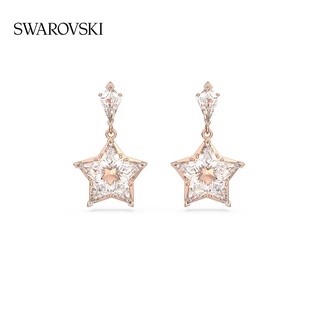 Swarovski ต่างหูเข็มเงิน 925 รูปดาวห้าแฉก เรียบง่าย ไม่ทําให้เกิดอาการแพ้ เครื่องประดับแฟชั่น สําหรับผู้หญิง