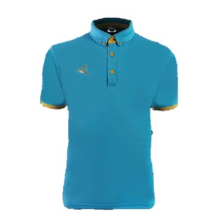 RAC11 เสื้อโปโล ชาย ไม่มีกระเป๋า  CITY POLO REAL แท้ 100% ฟ้า