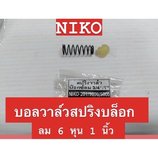 NIKO บอลวาล์วสปริงบล็อกลม 6 หุน 1 นิ้ว