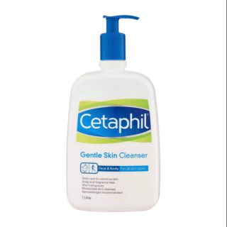 Cetaphil Gentle Skin Cleanser For All Skin Types 1000ml ผลิตภัณฑ์ทำความสะอาดผิวสูตรอ่อนโยน เหมาะกับทุกสภาพผิว