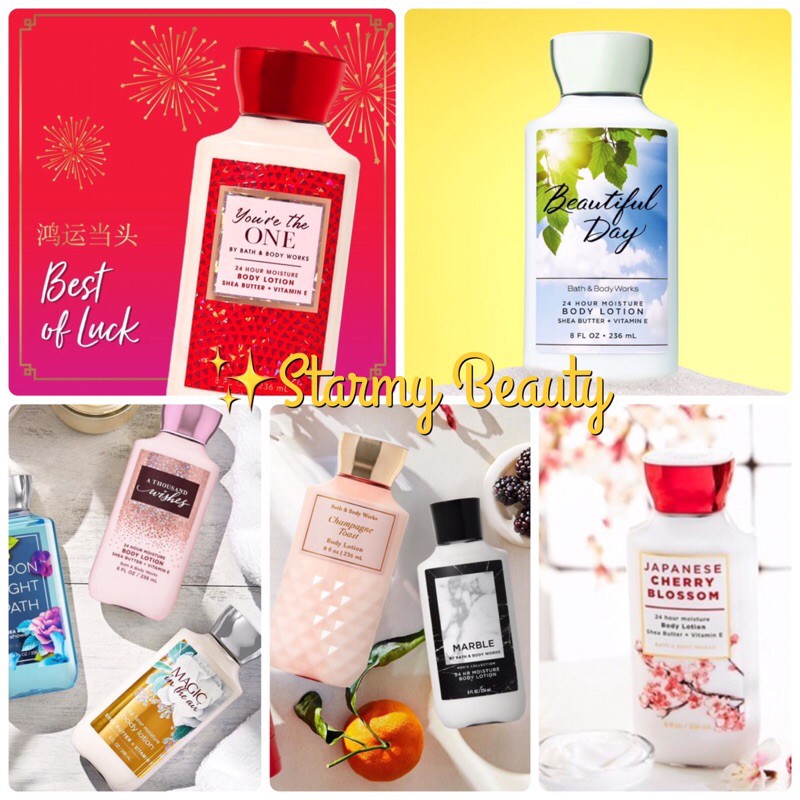 Body Lotion Bath and Body Works Shea Butter & Vitamin E ขนาด 236 ml. กลิ่นหอม เผยเสน่ห์แห่งความเป็นผู้หญิง