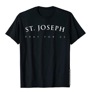 ถูกสุดๆเซนต์ เสื้อยืด ผ้าฝ้าย พิมพ์ลาย Joseph Pray For Us Religious Saint คุณภาพสูง สําหรับผู้ชาย