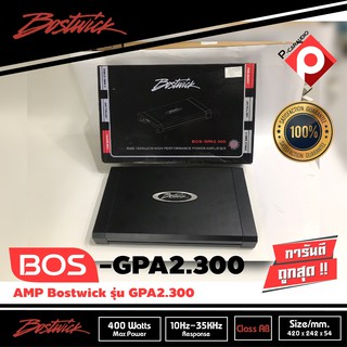 เพาเวอร์แอมป์ติดรถยนต์ BOSTWICK รุ่น BOS-GPA2.300 2CH CLASS AB สีดำ เครื่องเสียงติดรถยนต์,เพาเวอร์ติดรถยนต์