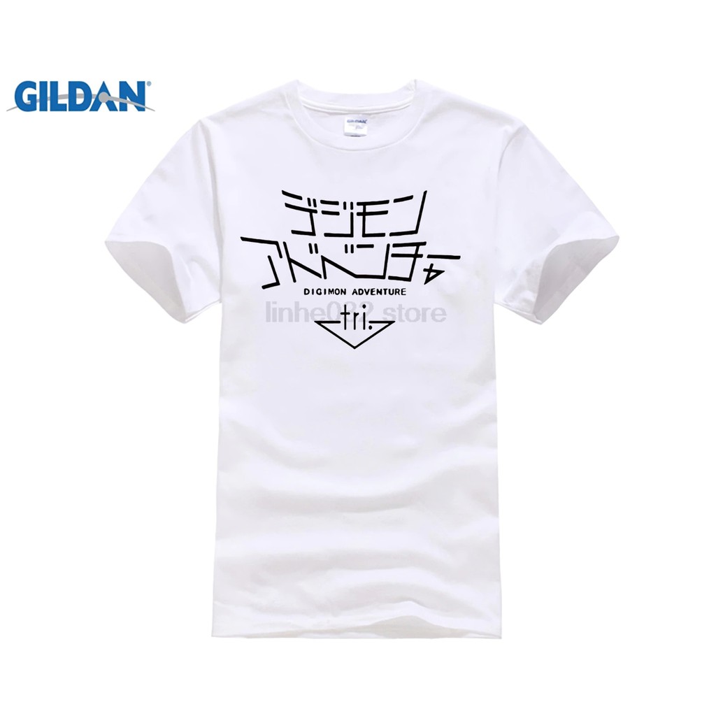 เสื้อยืดผ้าฝ้ายพิมพ์ลาย anime digimon adventure tri สีขาว