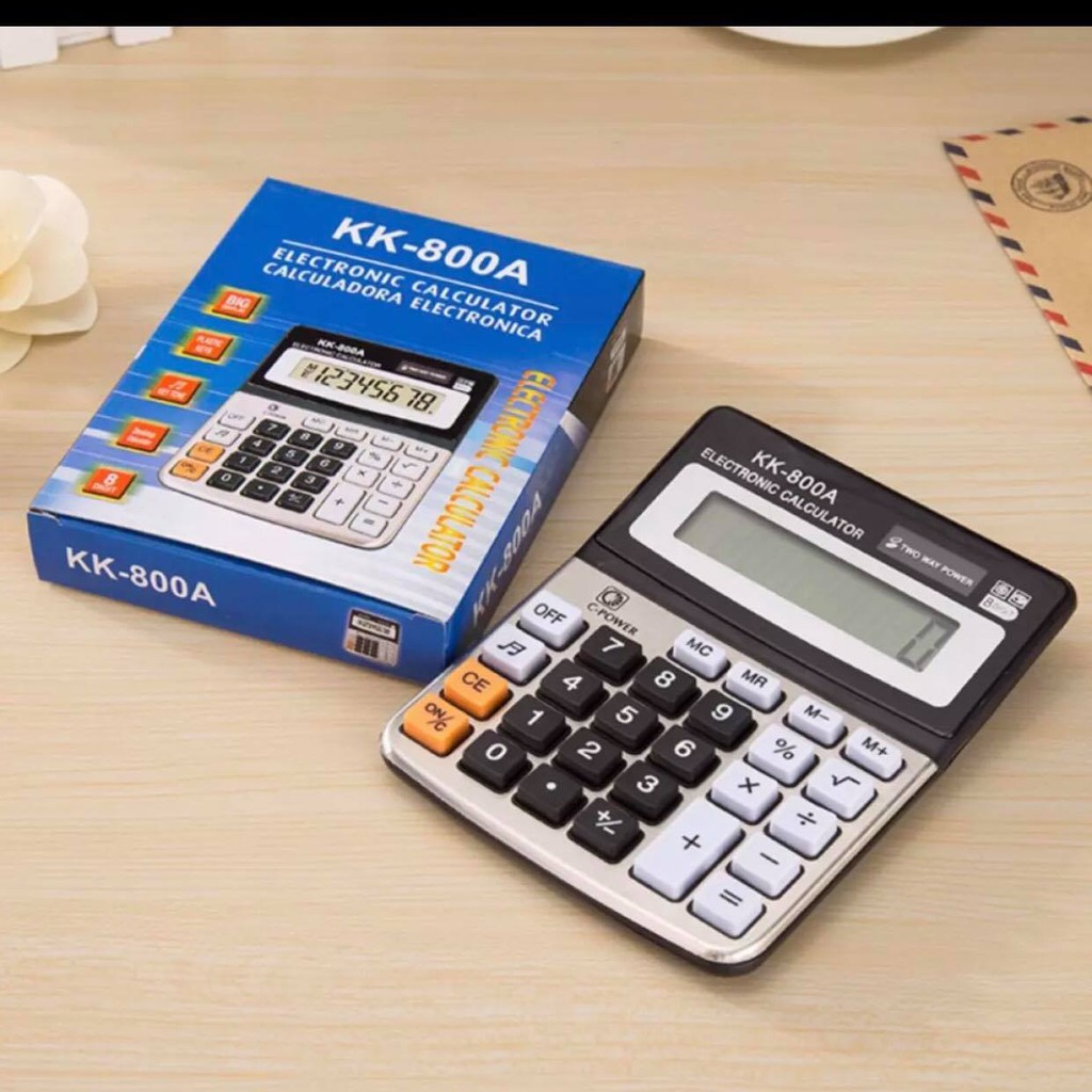เครื่องคิดเลข รุ่น KK-800A จำนวน 1 เครื่อง