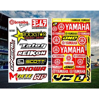 สติกเกอร์ติดรถ Brembo Racing Yamaha โลโก้ คุณภาพสูงสติกเกอร์ สติกเกอร์แต่งซิ่งรถมอเตอร์ไซค์ บิ๊กไบค์ รถยนต์ หมวกกันน็อค