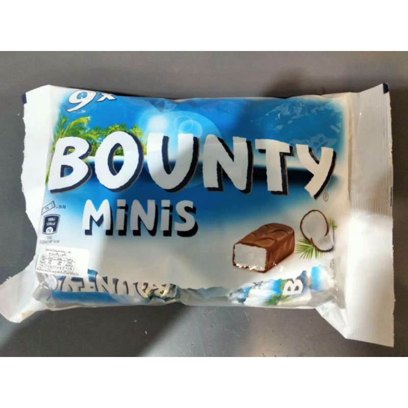 Bounty Minis Chocolate ช็อคโกแลต นม สอดไส้ มะพร้าว  บาวตี้ 250 กรัม ราคาสุดฟิน