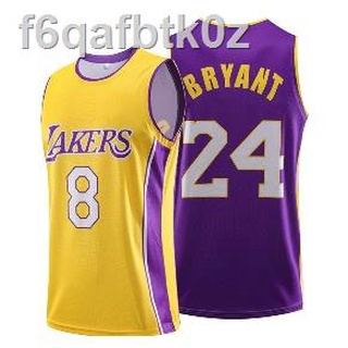 ❖ผู้ชายผู้หญิงสบายๆบาสเกตบอลการฝึกอบรมย์ Lakers ทีม Ko-BE #8 #24 เสื้อบาสเกตบอลแห้งเร็วบาสเกตบอลกีฬา