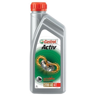 น้ำมันเครื่องคาสตรอล แอคทีฟ 4T Castrol Activ 4T SAE20W-40 ขนาด 0.8 ลิตร