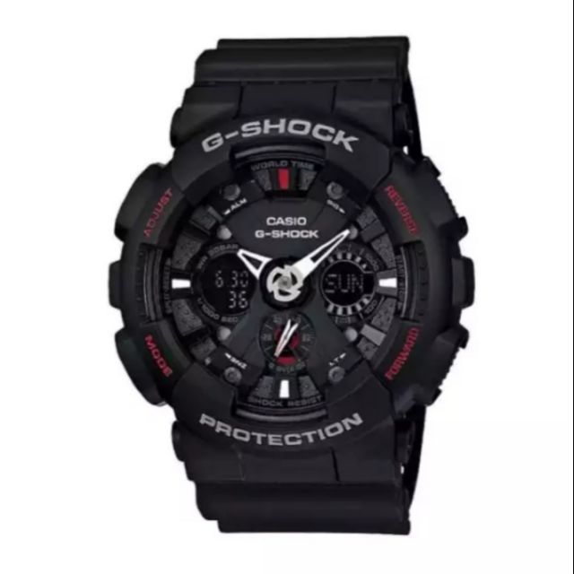 Casio G-Shock นาฬิกาข้อมือ รุ่น GA-120-1ADR (Black/Red)