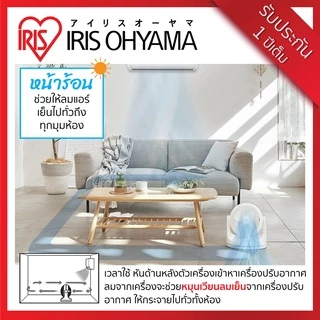 (3 Years warranty) IRIS OHYAMA ไอริส โอยามะ พัดลมหมุนเวียนอากาศ พัดลมตั้งโต๊ะ WOOZOO รุ่น PCF-MKM18 สีชมพู สีฟ้า น่ารัก