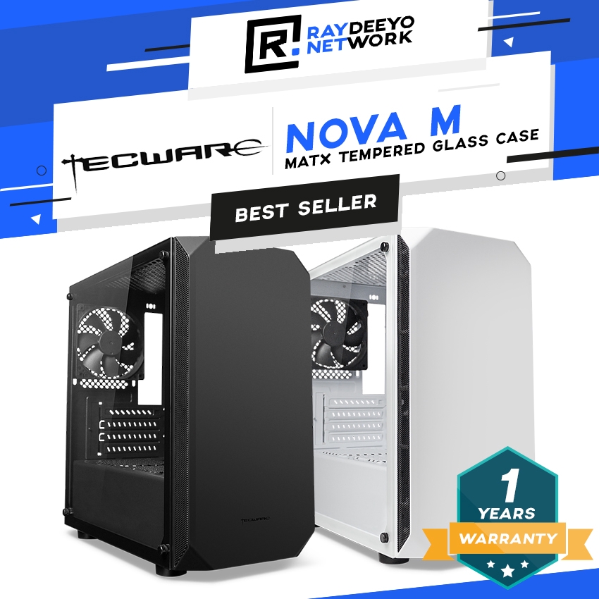 Tecware Nova M Matx Mid Tower PC เคส [การออกแบบเพื่อความสวยงาม]