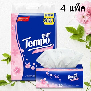 Tempo Depot กระดาษทิชชู่ มีกลิ่นหอม หนานุ่ม 4 แพ็ค