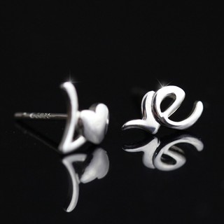 Silver 925 Earrings ต่างหูเงิน สไตล์เกาหลี สำหรับสตรี 925 WE5R