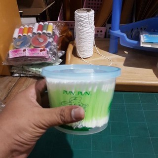 คอตตอนบัด 300 ก้านต่อกระปุก สำลีก้าน หรือ cotton bud ปั่นหู คอตตอนบัต คละสี