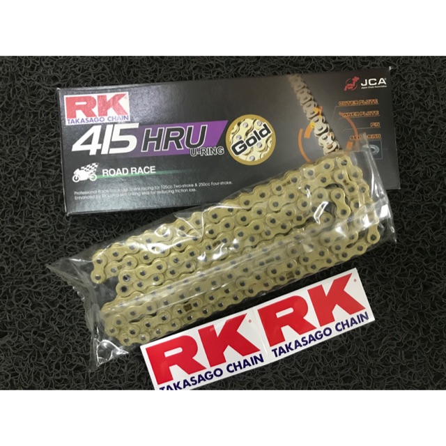 RK RACING CHAIN (ญี่ปุ่น)( GB415HRU )(130L) (MOTO 3)( U-RING)