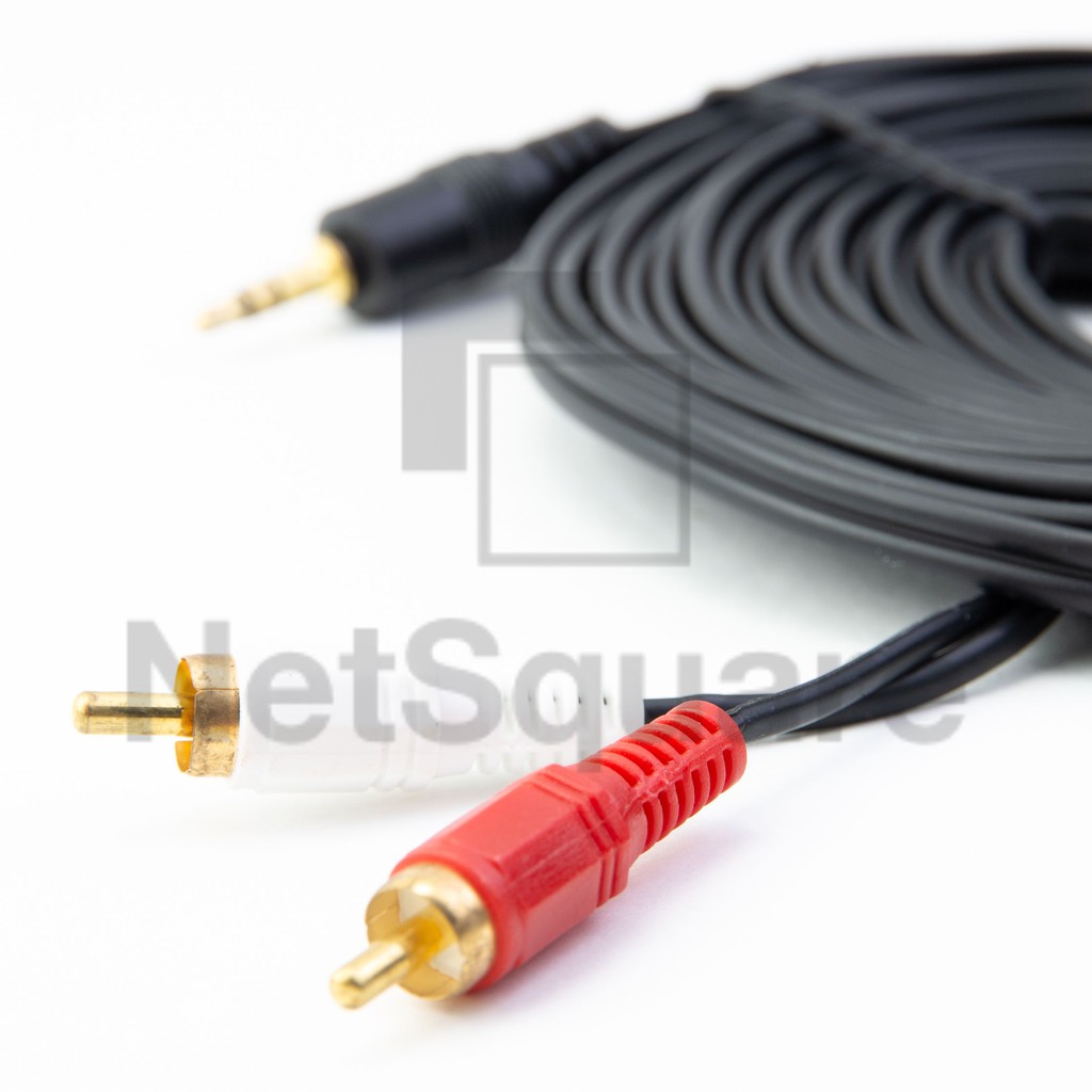 สาย 3.5mm to AV RCA Audio Cable สัญญาณเสียง 2 หัว 1.5m/3m