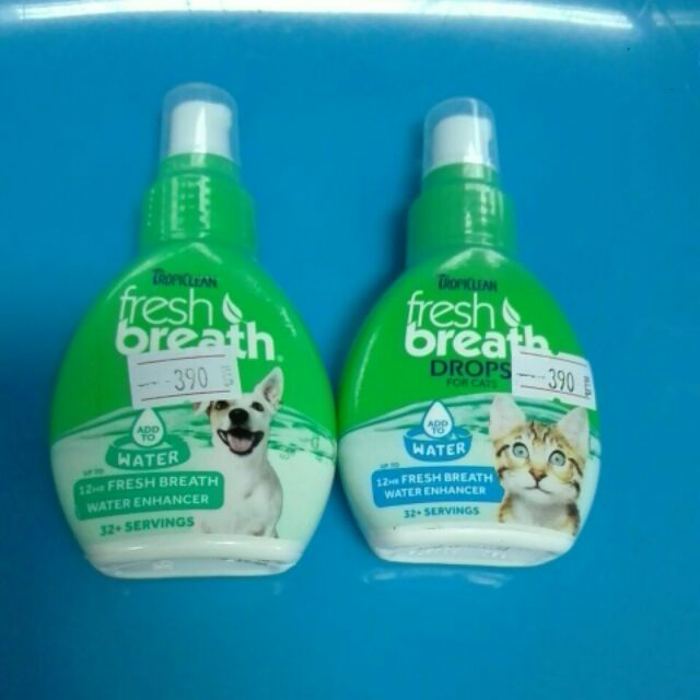 tropiclean fresh breath drop ผสมน้ำ ลดกลิ่นปาก เหงือกอักเสบ สุนัขและแมว