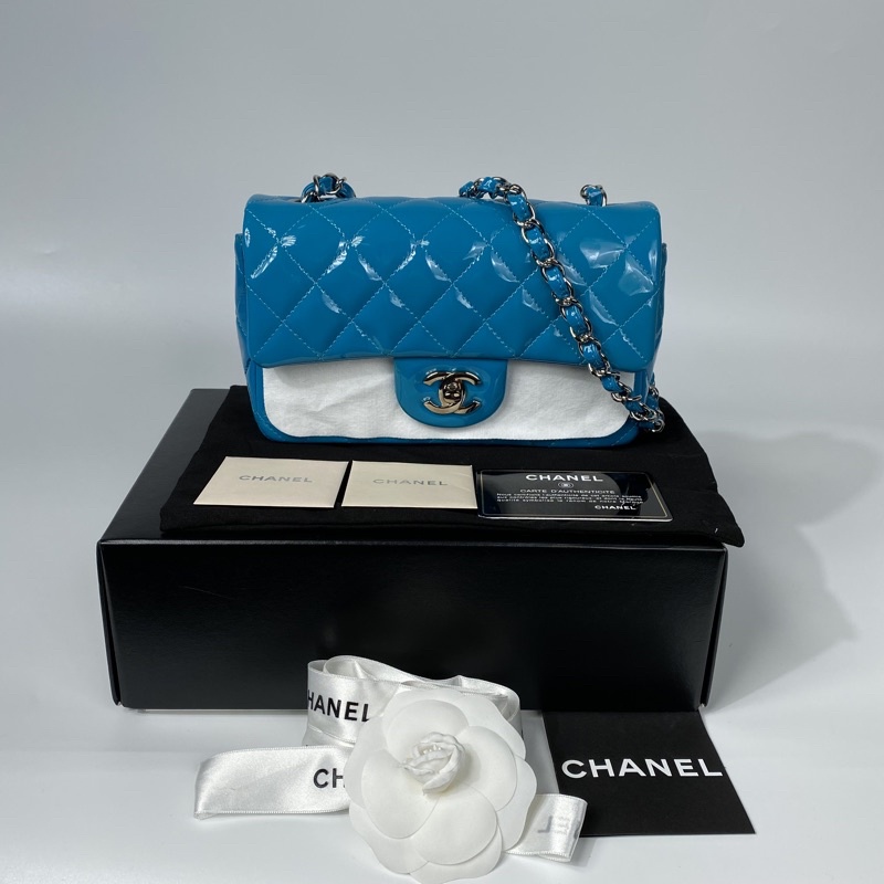 Chanel Classic Mini 8 Patent SHW