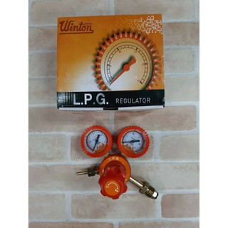 Winton เกจวัดแรงดันแก๊ส เกจ์แก๊ส LPG Regulator แบบ 2 หน้าปัด