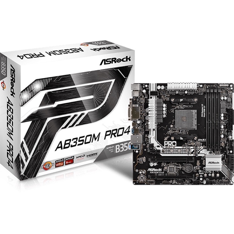 AM4 ASROCK AB350M PRO4 M.2 พร้อมส่ง