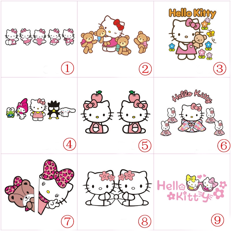 สติกเกอร์ ลายการ์ตูน Hello Kitty สำหรับตกแต่งรถยนต์