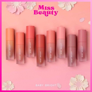 🌸 Baby Bright Sakura Lip &amp; Cheek Velvet Cherry Blossom 2.4g ลิปสติก เบบี้ไบร์ท ซากุระ ลิป เบบี้ ไบร์ท