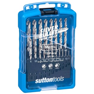 SUTTON SILVER BULLET SUTTON ดอกสว่าน เจาะเหล็ก 19 ตัวชุด 1.0-10.0 มิล