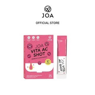 JOA Vita Ac Shot อาหารเสริม ผงกรอกปากแบบเร่งด่วน มี Probiotics ลดสิว สิวอักเสบ ลดรอยแดง