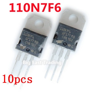 10pcs 110N7F6 STP110N7F6 New Original TO-220 68V 110A,guaranteed quality