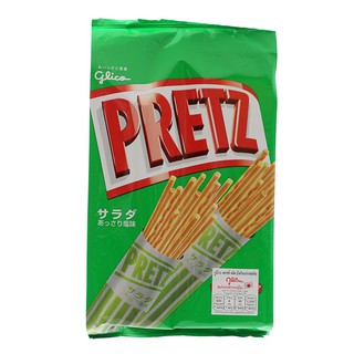 กูลิโกะเพรทซ์บิสกิตแท่งรสสลัด 153กรัม Glico Pretz Biscuit Stick Salad Flavor 153g.