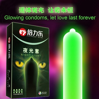 Night light condom ถุงยางอนามัยเรืองแสง (50-52-54mm) ไม่ระบุชื่อสินค้า 3+4 ชิ้น/กล่อง จัดส่ง 1-2 วัน