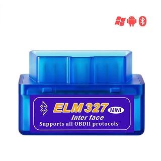 เครื่องอ่านโค้ดบลูทูธ ELM327 V2.1 OBD2 elm 327 สําหรับอะแดปเตอร์ Android Torque OBDII