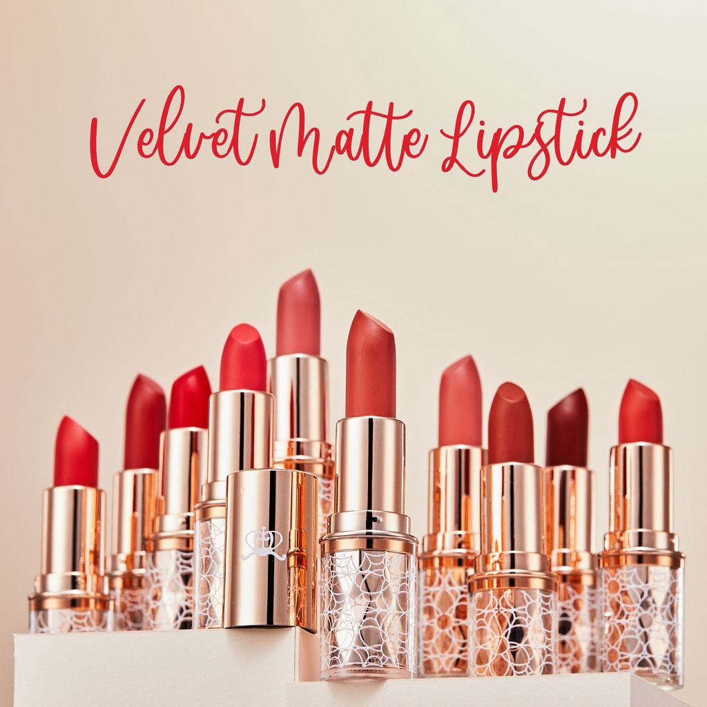 Bisous Bisous ลิปแมตต์ไม่ติดแมส Velvet Matte Lipstick