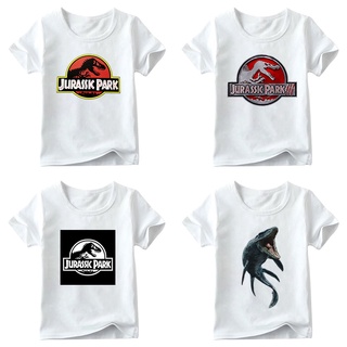 ใหม่ เสื้อยืด พิมพ์ลายการ์ตูน JURASSIC PARK สําหรับเด็กผู้ชาย และเด็กผู้หญิง 2022