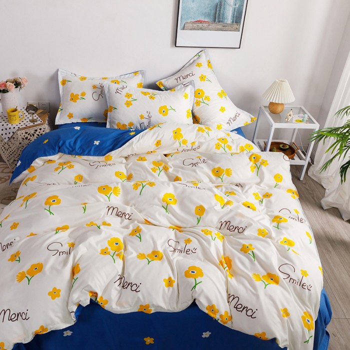 Bed Linens Flat Sheet 3 4 Cs Comforter, Yellow Twin Bedding