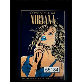 โปสเตอร์วงดนตรี วินเทจ Nirvana