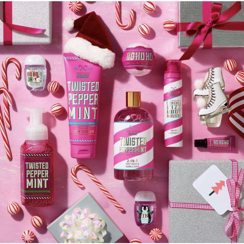 (แท้) Bath&Body Works TWISTED PEPPERMINT collection