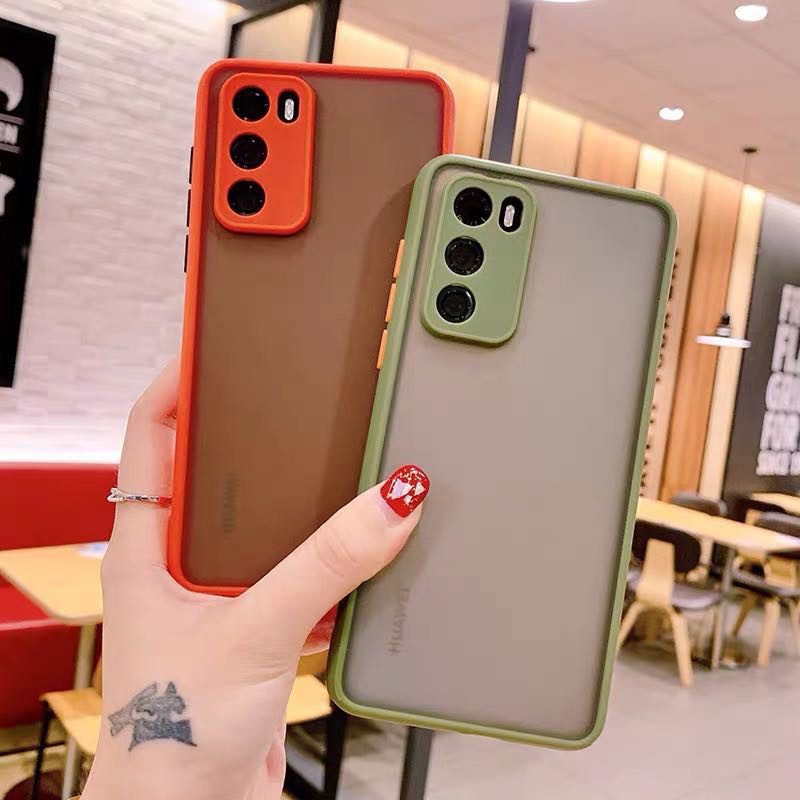 เคสขอบสีหลังขุ่นสำหรับ VIVO Y20 Y30 Y50 V23e Y15S Y15A Y76 Y3S Y17 Y12 Y12A V23 5g v23pro เคสขอบสีสวยๆ หลังขุ่น - รูปที่ 7