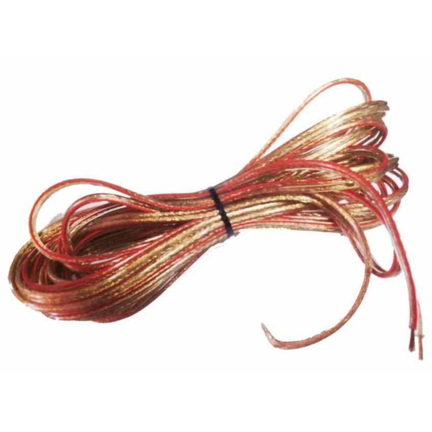 NKE AUDIO สายลำโพงใส30เมตร ลวดทองแดง O.D.4 x 8 mm. (Red)