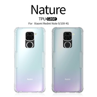 Xiaomi Redmi Note 9 Nillkin เคสมือถือขาวใสดำใส ฝาหลัง เรียบหลูเกรดพรีเมี่ยม รุ่น Nature TPU Case (ของแท้100%)